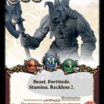 Abomination of Abyss with a halberd