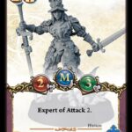 Guard with two swords, the Red Falcon infantry