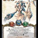 Dark Mermaid with Spear