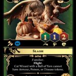 Сat Wizard with a ball of yarn