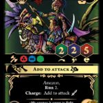 Obsidian Amazon Rider with Tepoztopilli