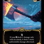 An axe forged in a volcano