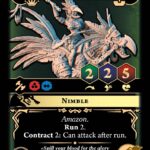 Obsidian Amazon Rider with Whip