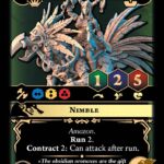 Obsidian Amazon Rider with Axes