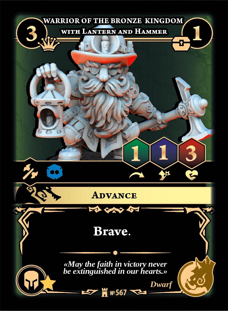 Concord_of_Archons_char_567_Warrior_of_the_Bronze_Kingdom_with_Lantern Warrior of the Bronze Kingdom with Lantern and Hammer - Image 1