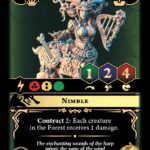 Lady Centaur Bard with Harp