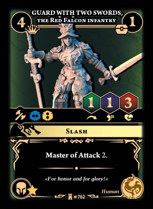 Guard with Two Swords, the Red Falcon infantry - Image 1