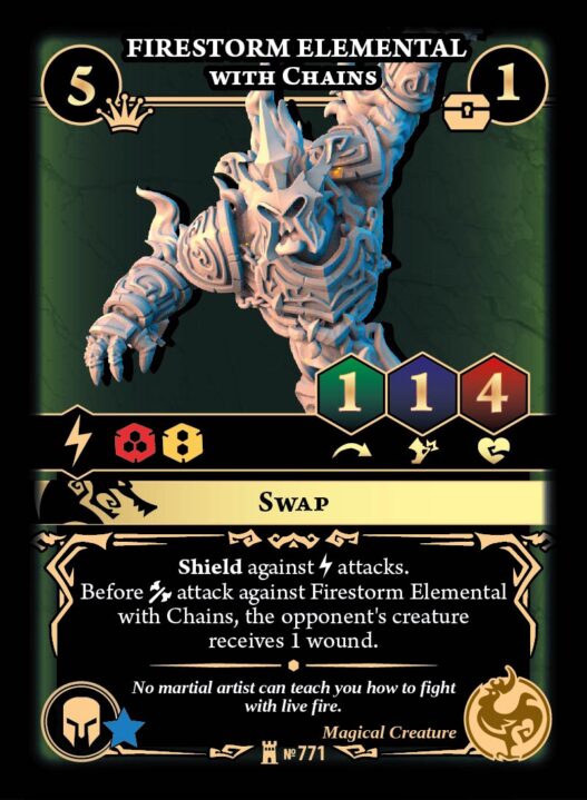 Firestorm Elemental with Chains - Image 1