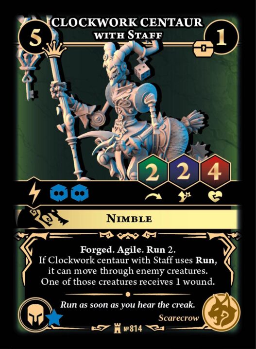 Clockwork centaur with Staff - Image 1