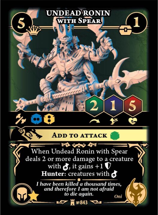 Undead Ronin with Spear - Image 1