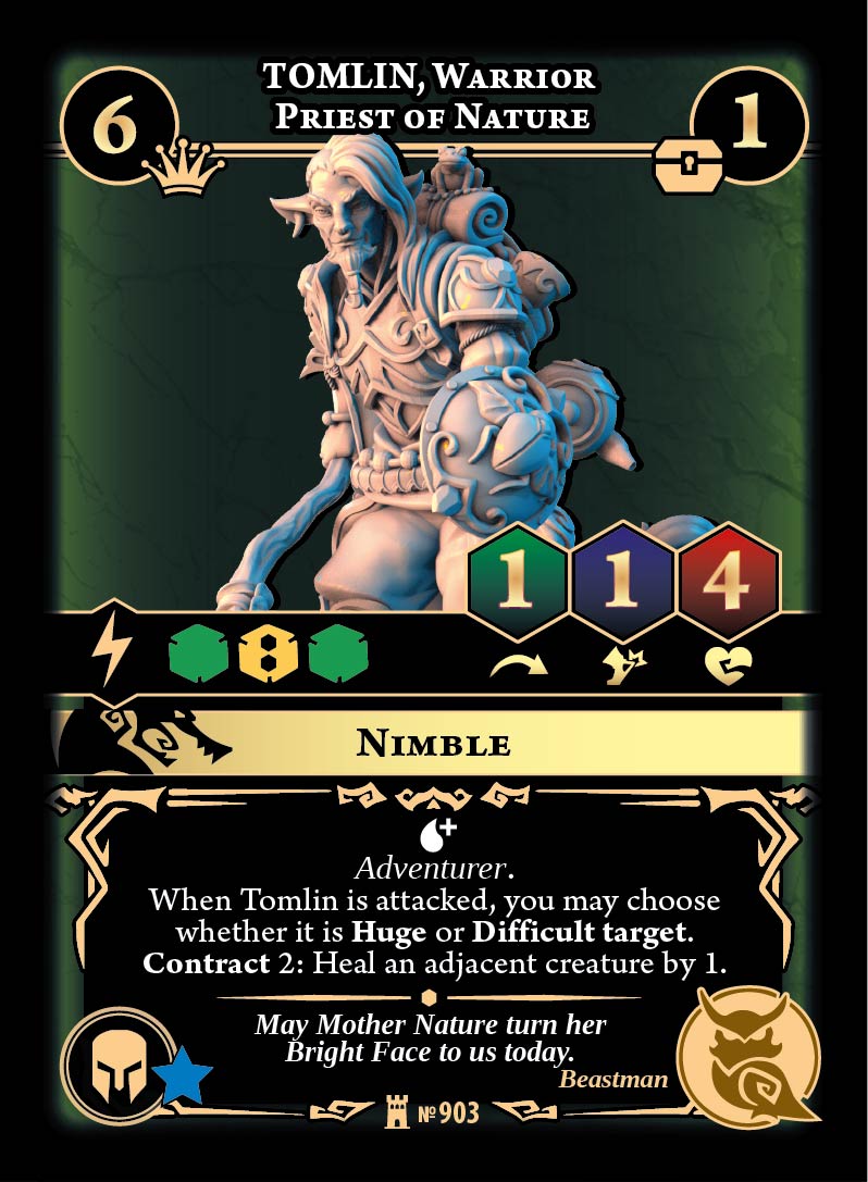 Guild of Monster Hunters (dnd)_903 Tomlin, Warrior Priest of Nature Tomlin, Warrior Priest of Nature - Image 1