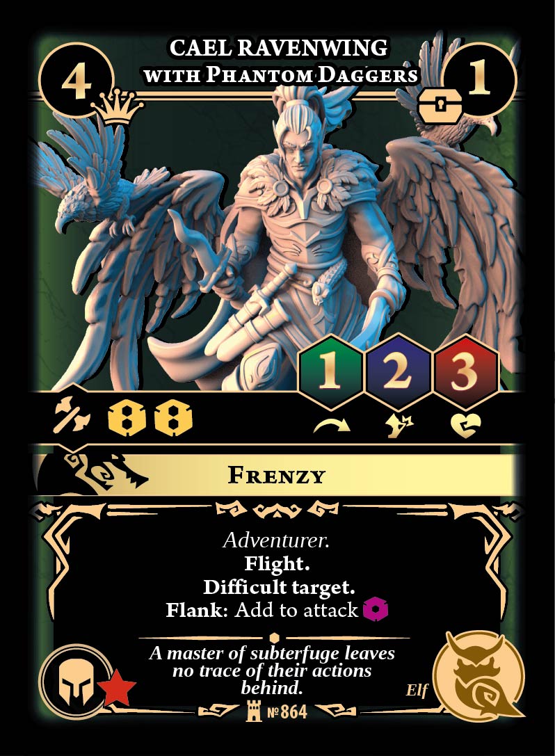 Guild of Monster Hunters_864 Cael Ravenwing with Phantom Daggers Cael Ravenwing with Phantom Daggers - Image 1