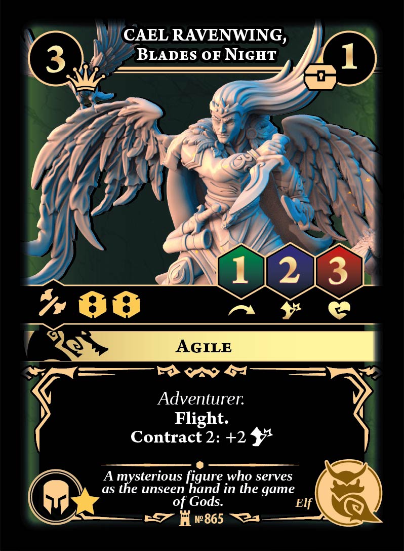 Guild of Monster Hunters_865 Cael Ravenwing Blades of Night Cael Ravenwing, Blades of Night - Image 1