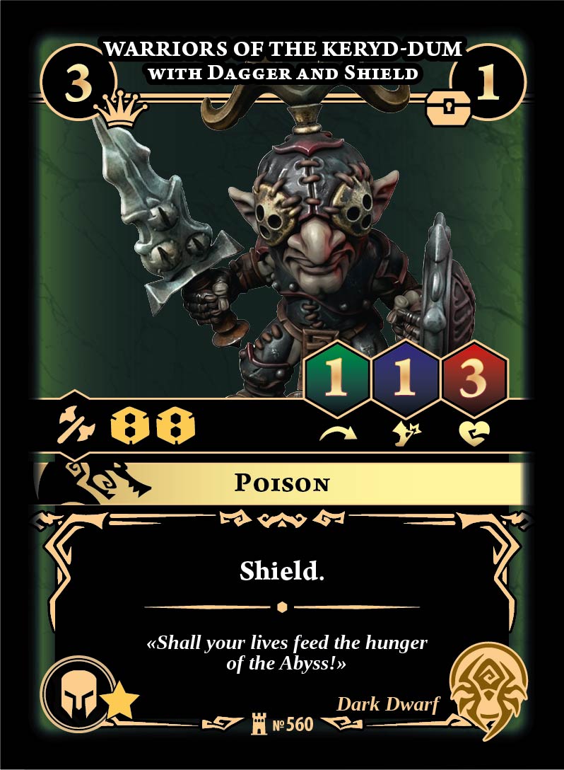Warriors of the Keryd-Dum with Dagger and Shield - Image 1