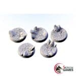 Chaos Hell bases, Round 25mm (5pcs)