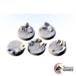 Chaos Hell bases, Round 32mm (5pcs)