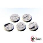 City Ruins bases, Round 32mm (5pcs)