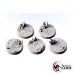 Glass bases, Round 32mm (5pcs)