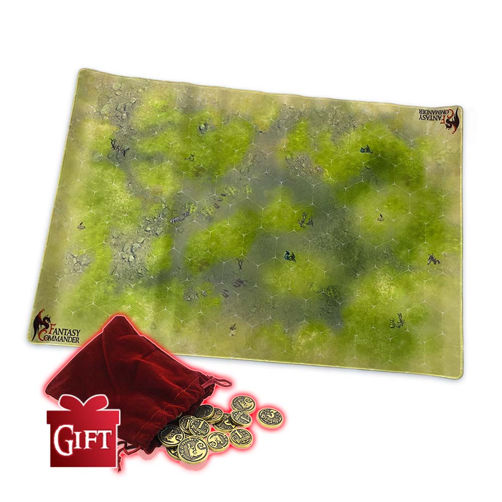 pole-FC-gift Fantasy Commander Battle Mat “Ancient Ruins”31,5″x21,25″ (80x54cm) - Image 1