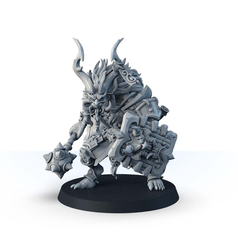 LOS-3526-4 Akai Oni with Mace - Image 1