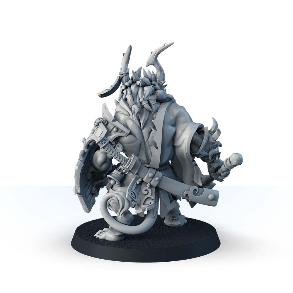 LOS-3526-5 Akai Oni with Mace - Image 5