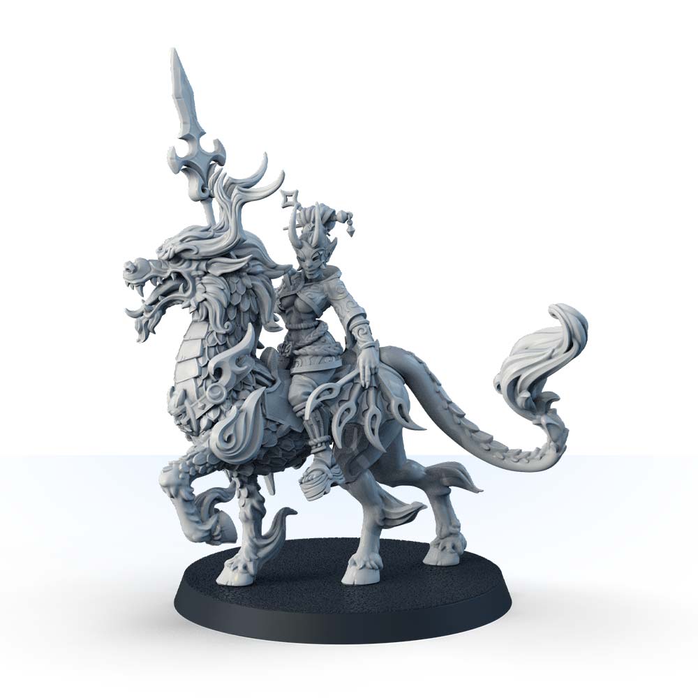 LOS-3561-2 Akai Hana, Kirin Rider with Spear - Image 2