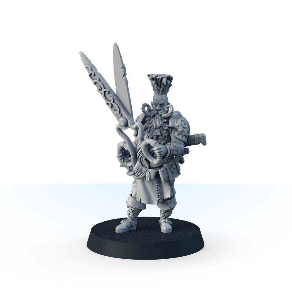 LOS-1275-3 Berenhard the Barber, Golden Scissors - Image 1